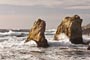 These two famous and often photographed rocks at Garapatta State Park have withstood the relentless force of crashing waves.